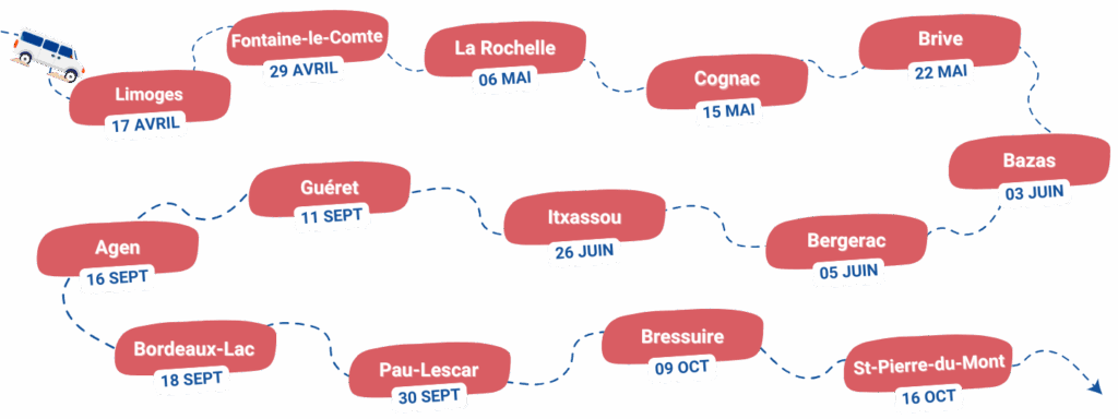 Tournée journées déparetementales
