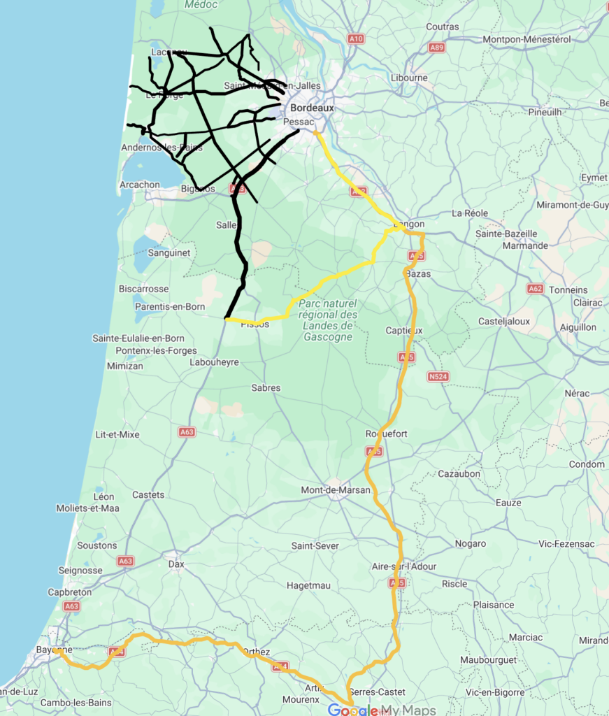Incendies en Nouvelle-Aquitaine, route barrées